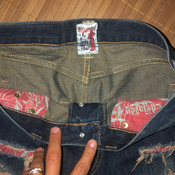 COPY - Ed Hardy Vintage Destroyed Jeans - Picture 6 of 11